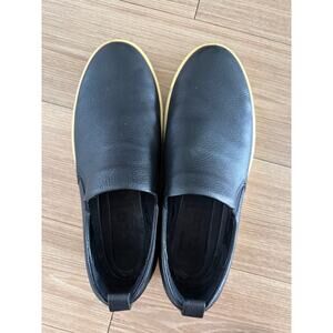 ECCO Soft 7 Mens Black Leather Slip On Sneakers Size 43 EU 9-9.5 US NWOB